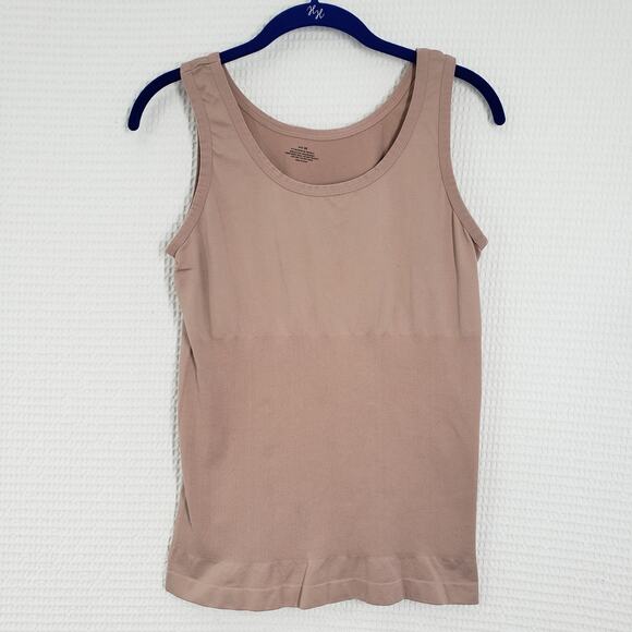 Shaping Tank Top Womens 2X Blush Seamless Shapewear Sleeveless Slimming Control - Picture 1 of 14